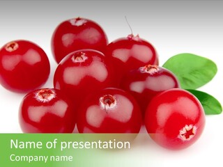 Drink Red Berry PowerPoint Template