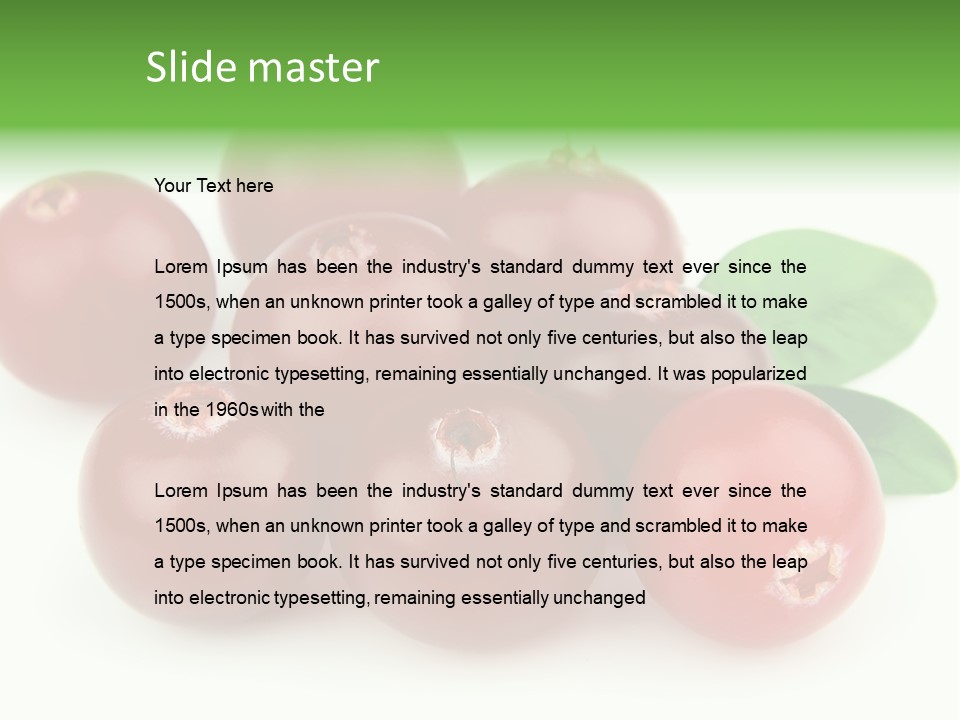 Drink Red Berry PowerPoint Template