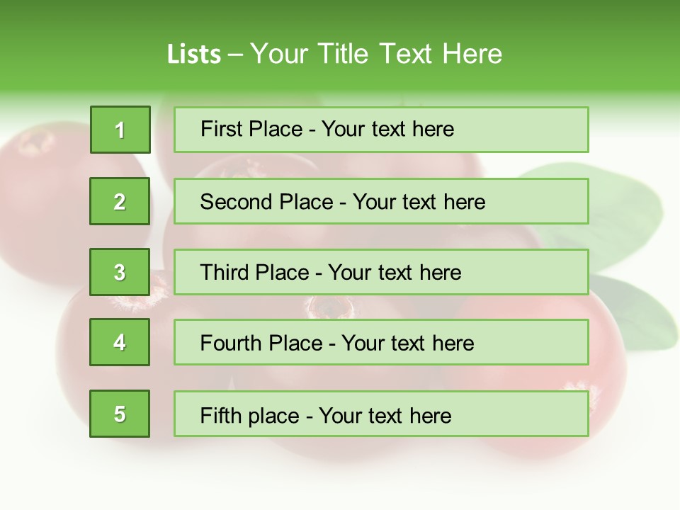 Drink Red Berry PowerPoint Template