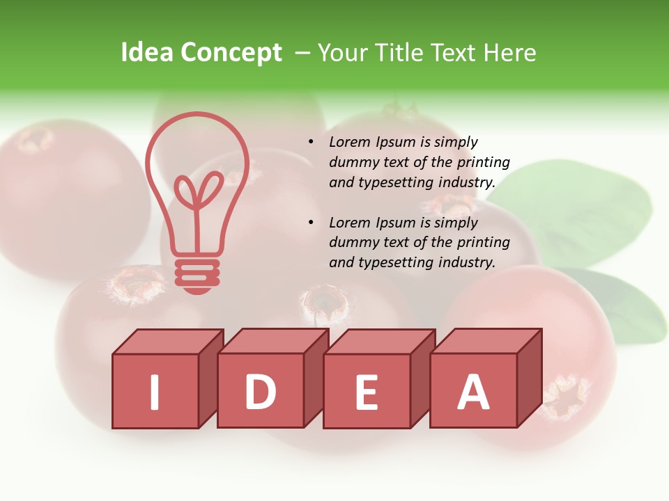 Drink Red Berry PowerPoint Template