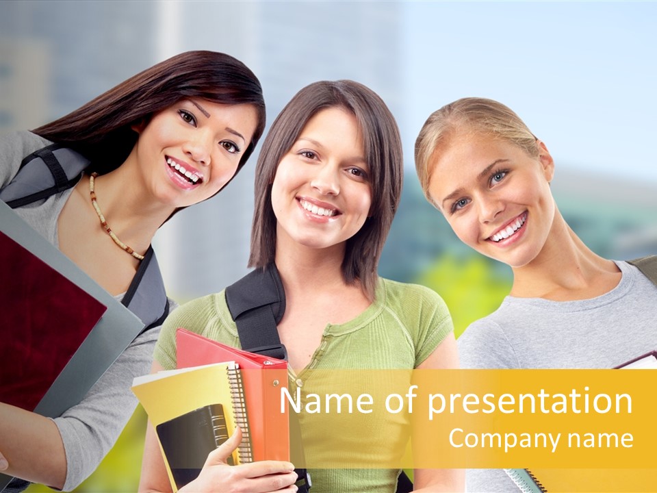 College Young Business PowerPoint Template