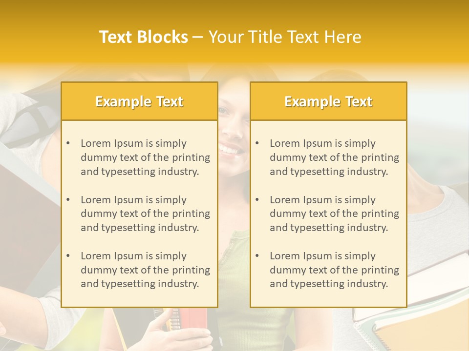 College Young Business PowerPoint Template