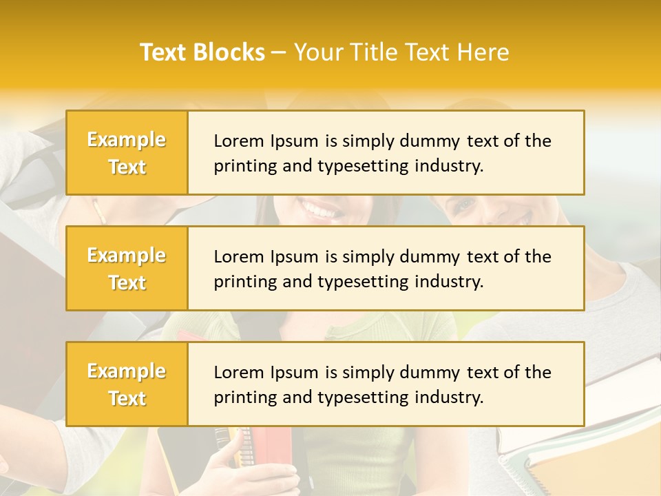 College Young Business PowerPoint Template