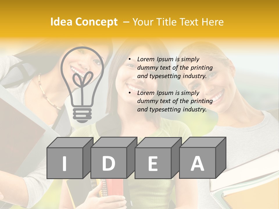 College Young Business PowerPoint Template