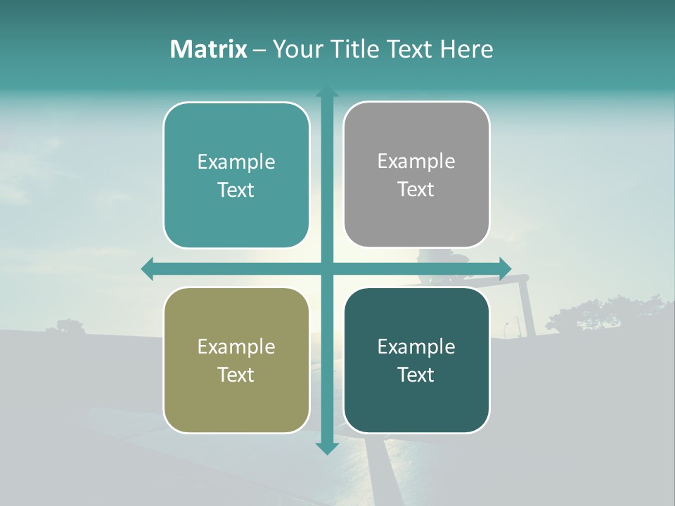 Skateboard Young Boy PowerPoint Template