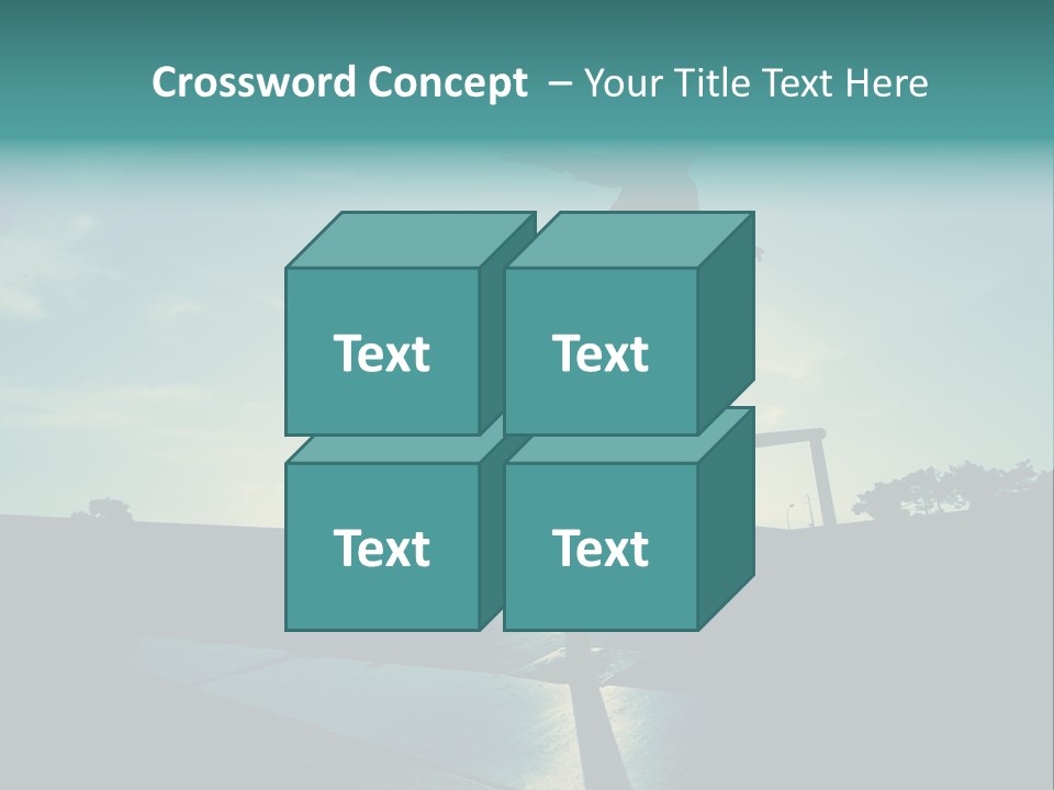 Skateboard Young Boy PowerPoint Template