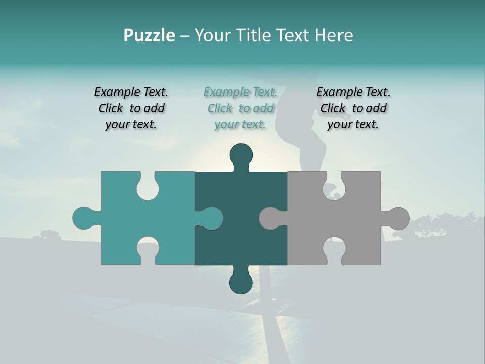 Skateboard Young Boy PowerPoint Template