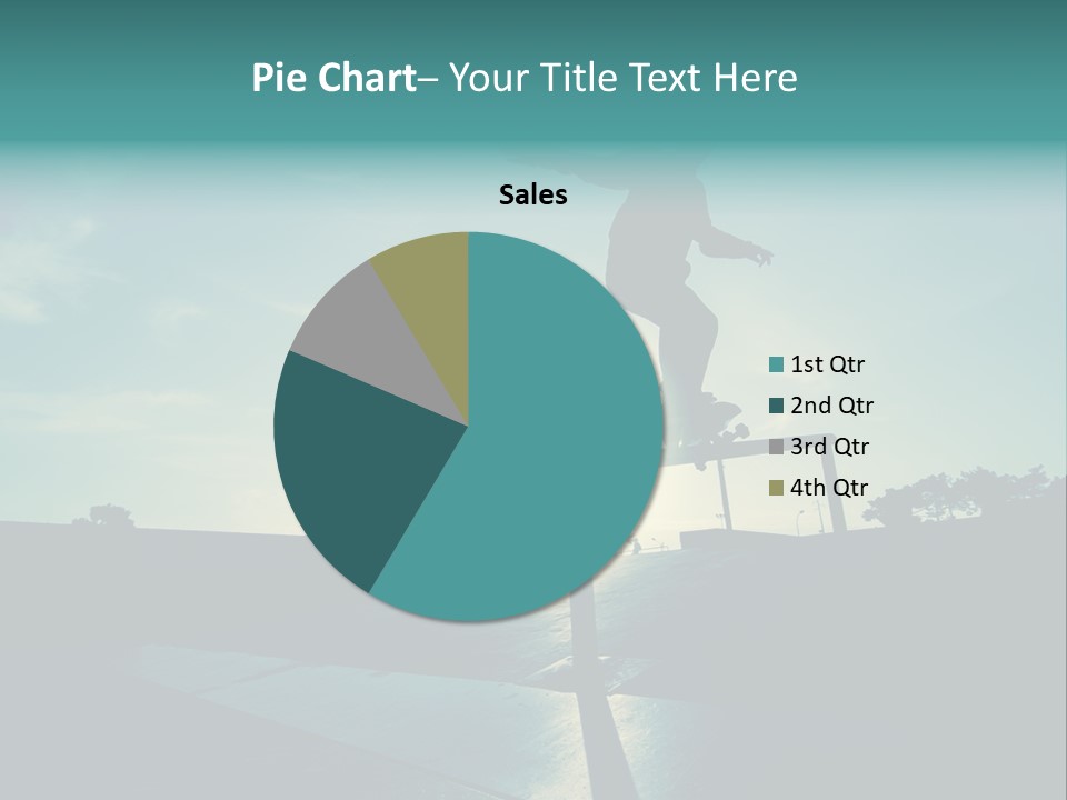 Skateboard Young Boy PowerPoint Template