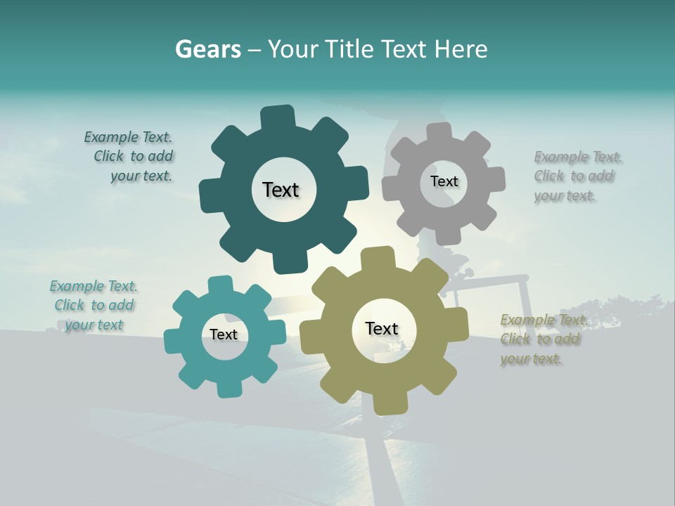 Skateboard Young Boy PowerPoint Template