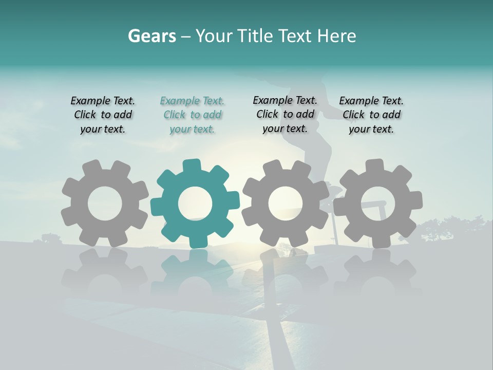 Skateboard Young Boy PowerPoint Template