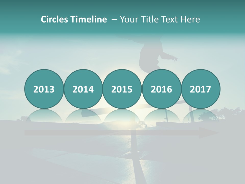 Skateboard Young Boy PowerPoint Template