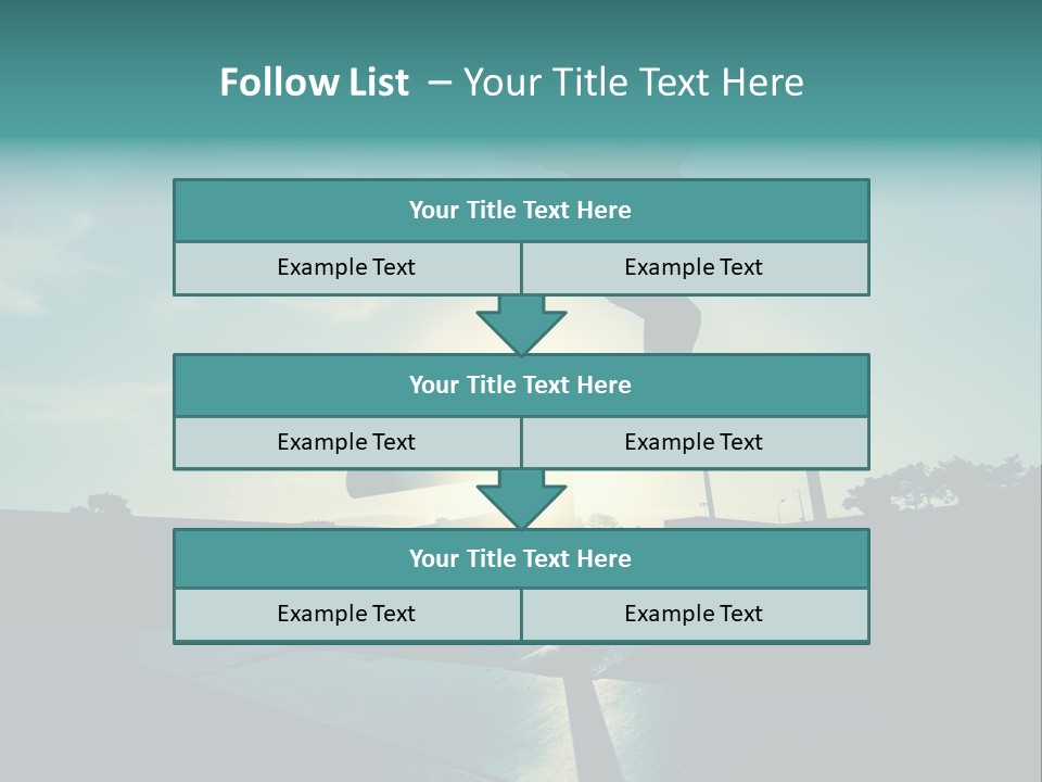 Skateboard Young Boy PowerPoint Template