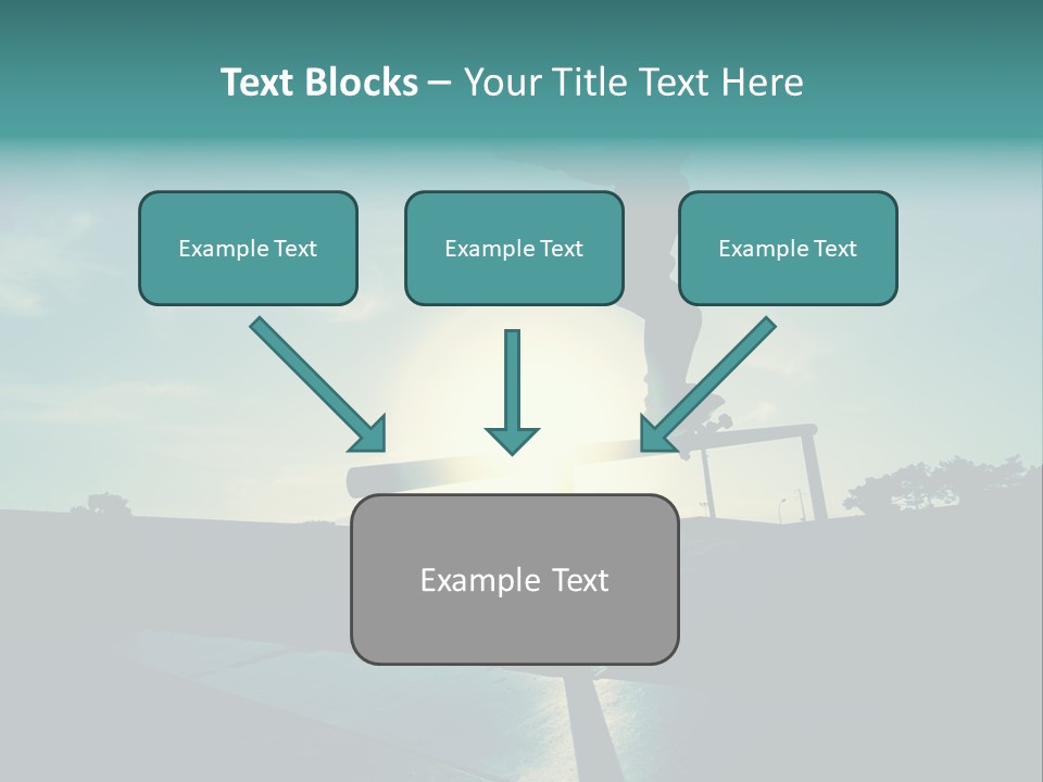 Skateboard Young Boy PowerPoint Template