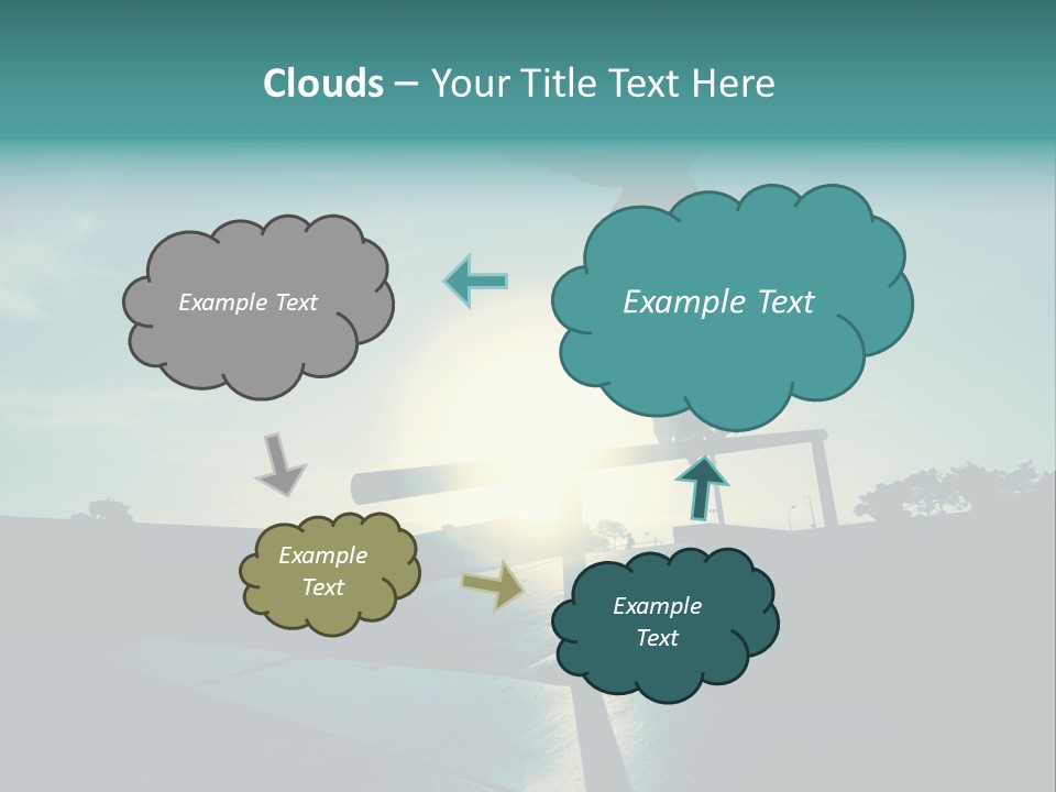 Skateboard Young Boy PowerPoint Template