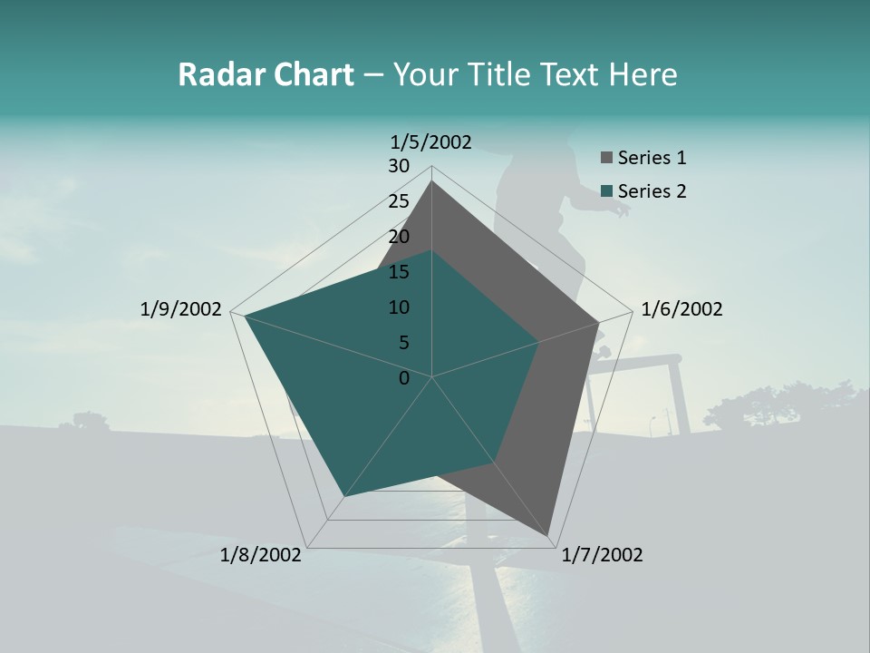 Skateboard Young Boy PowerPoint Template