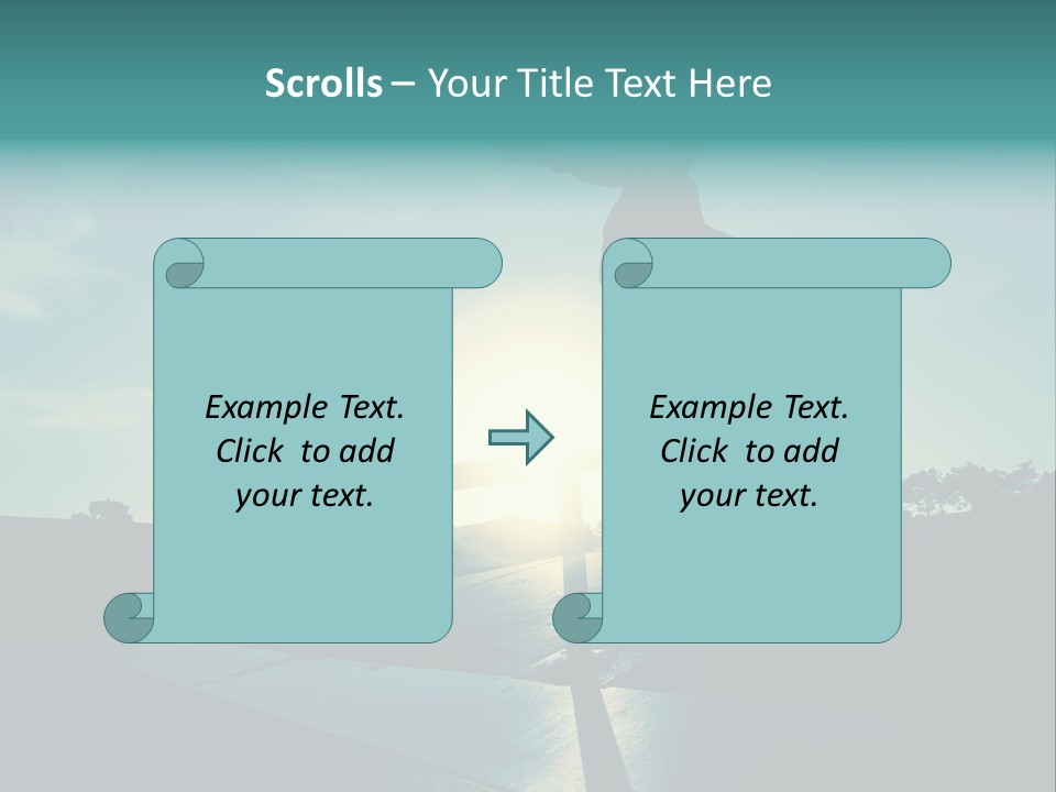Skateboard Young Boy PowerPoint Template