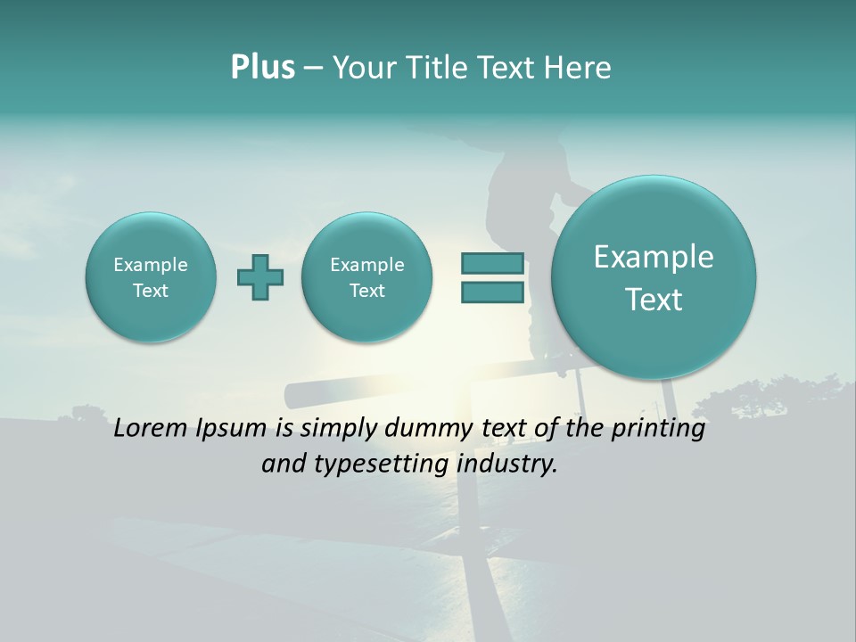 Skateboard Young Boy PowerPoint Template