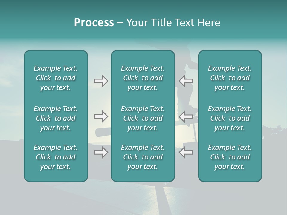 Skateboard Young Boy PowerPoint Template