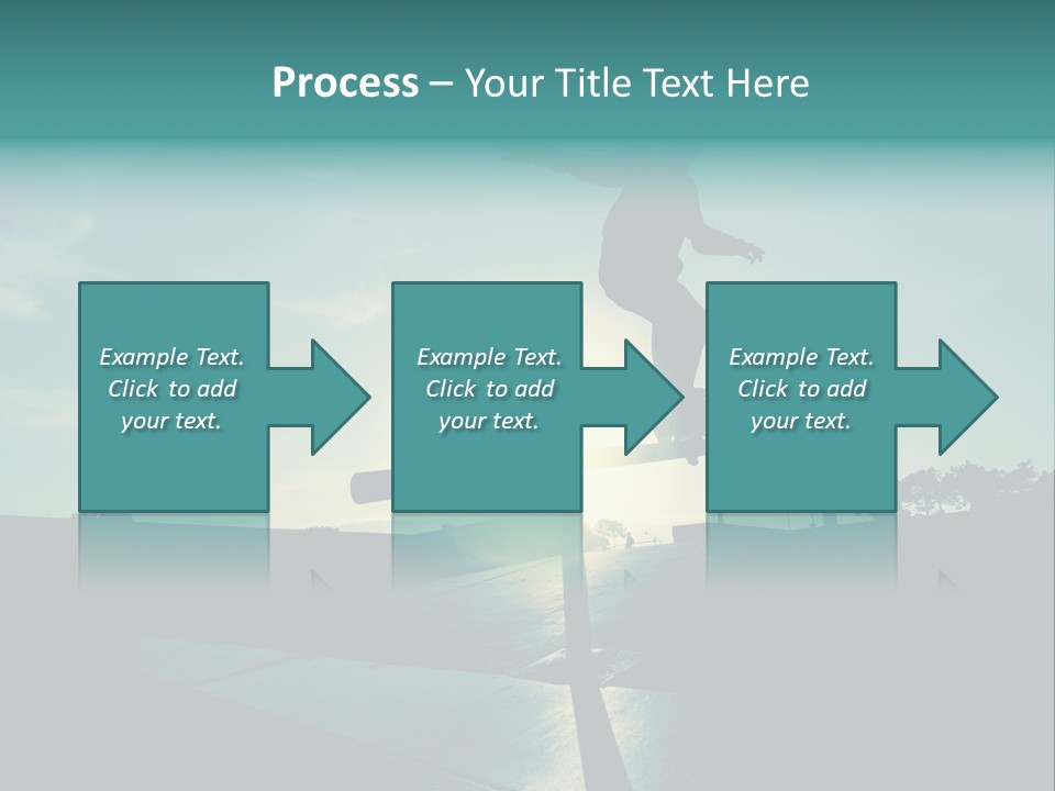 Skateboard Young Boy PowerPoint Template