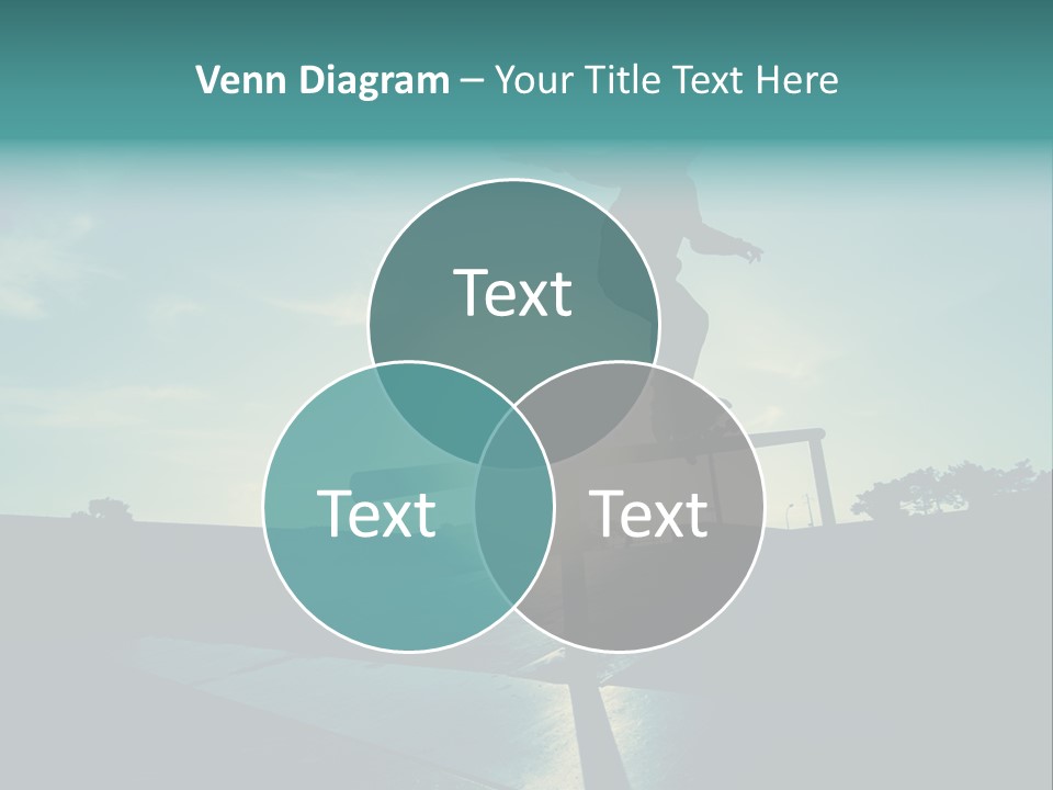 Skateboard Young Boy PowerPoint Template