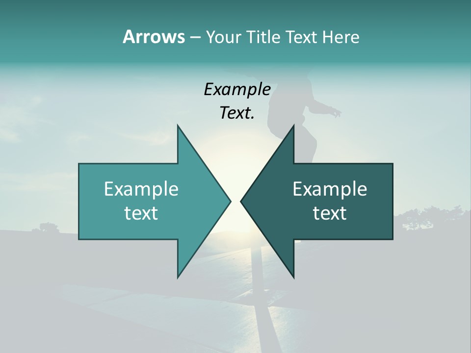 Skateboard Young Boy PowerPoint Template