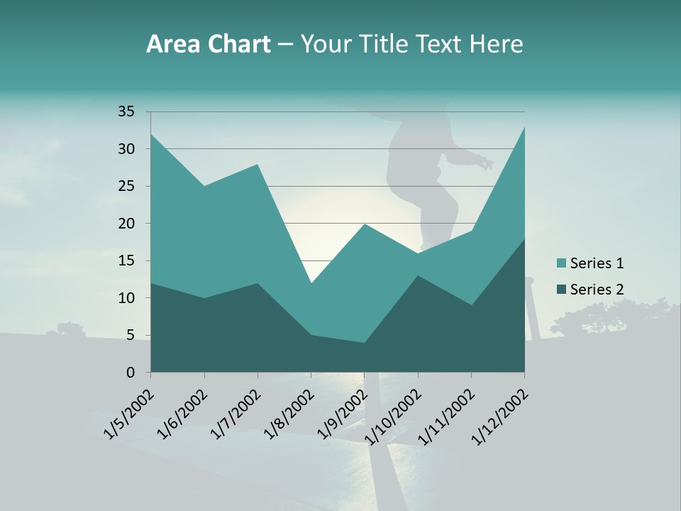 Skateboard Young Boy PowerPoint Template