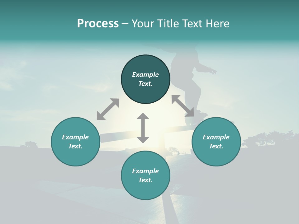 Skateboard Young Boy PowerPoint Template