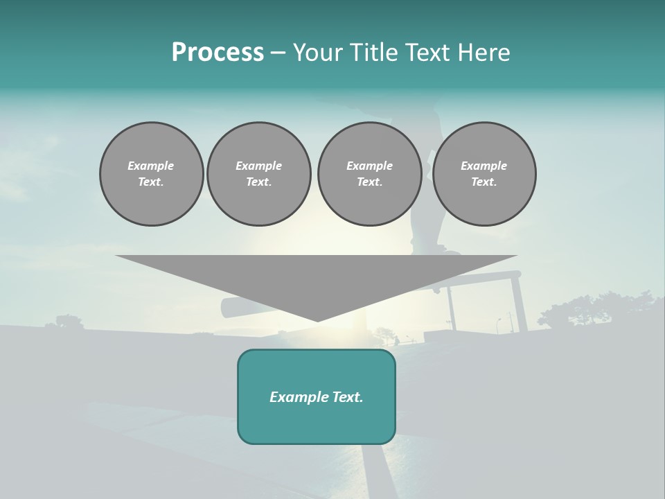 Skateboard Young Boy PowerPoint Template