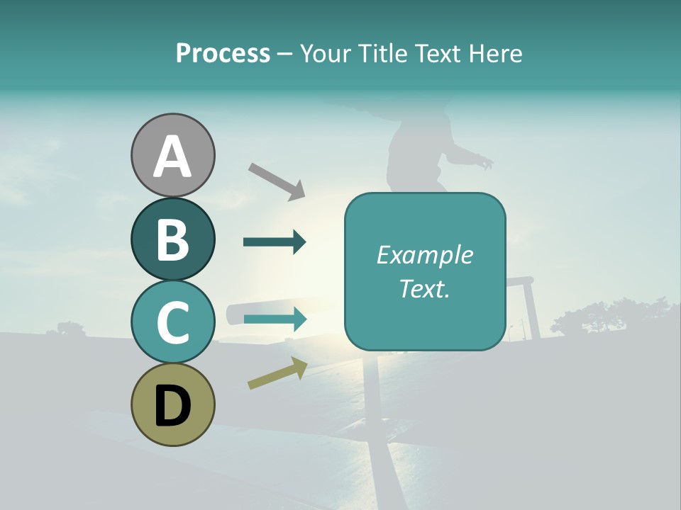 Skateboard Young Boy PowerPoint Template