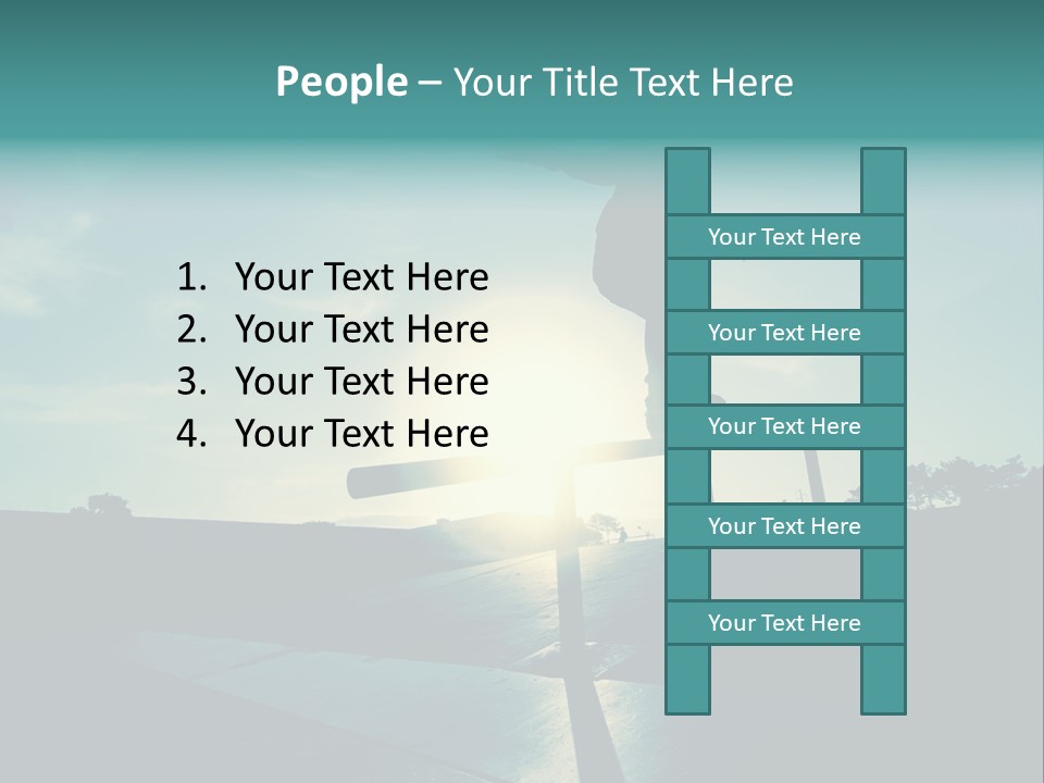 Skateboard Young Boy PowerPoint Template