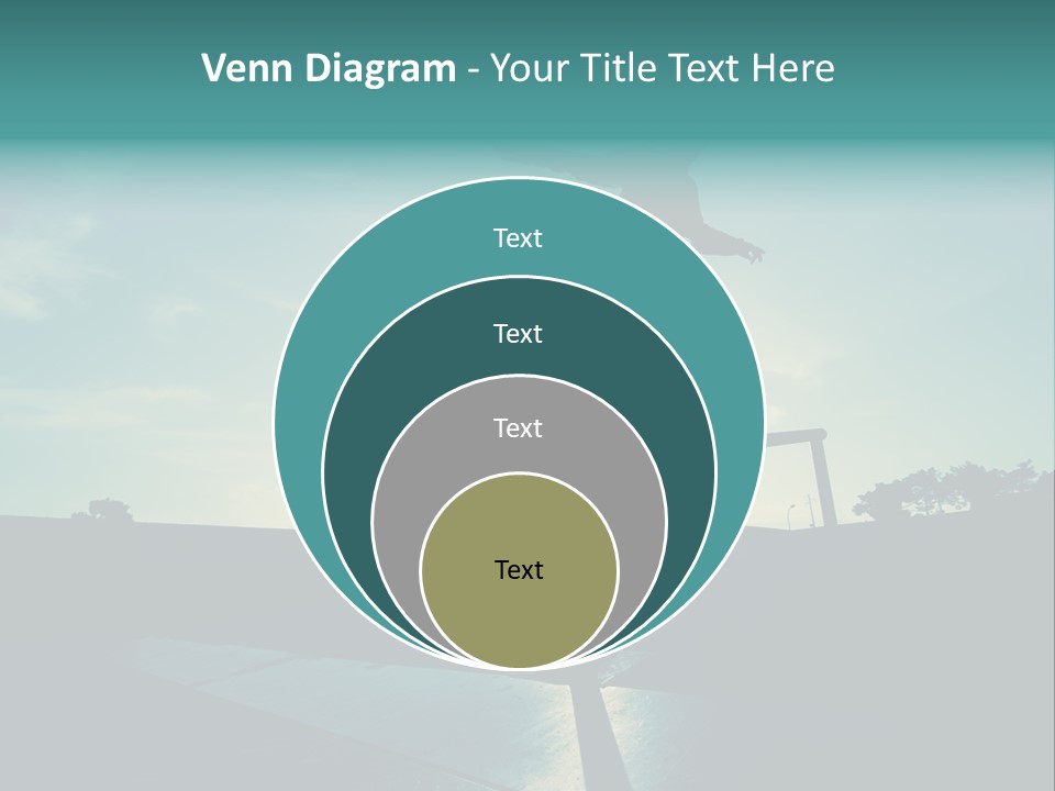 Skateboard Young Boy PowerPoint Template