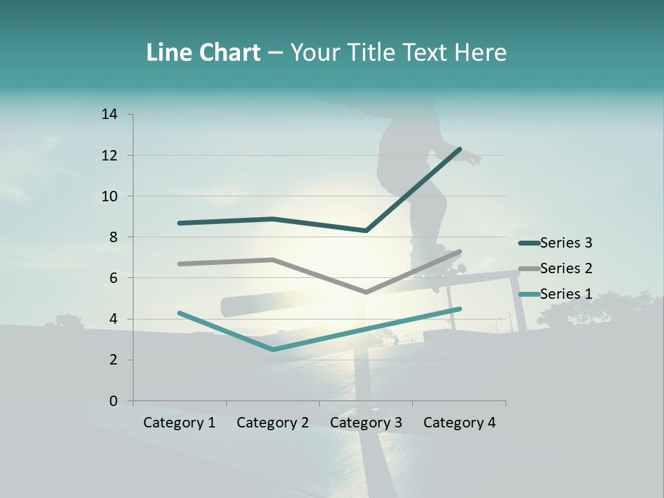 Skateboard Young Boy PowerPoint Template