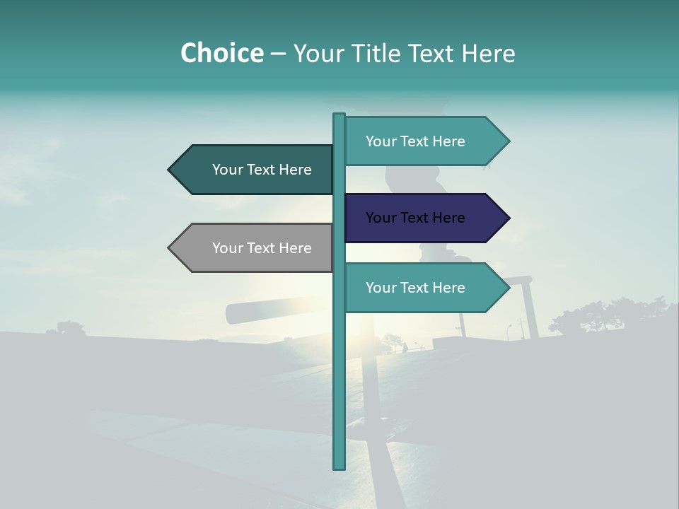 Skateboard Young Boy PowerPoint Template