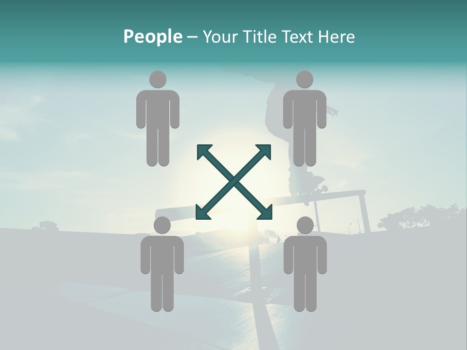 Skateboard Young Boy PowerPoint Template