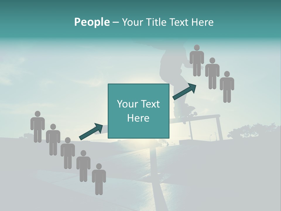 Skateboard Young Boy PowerPoint Template