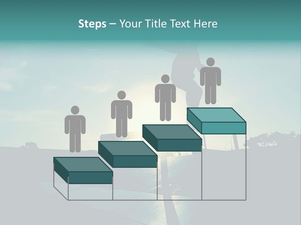 Skateboard Young Boy PowerPoint Template