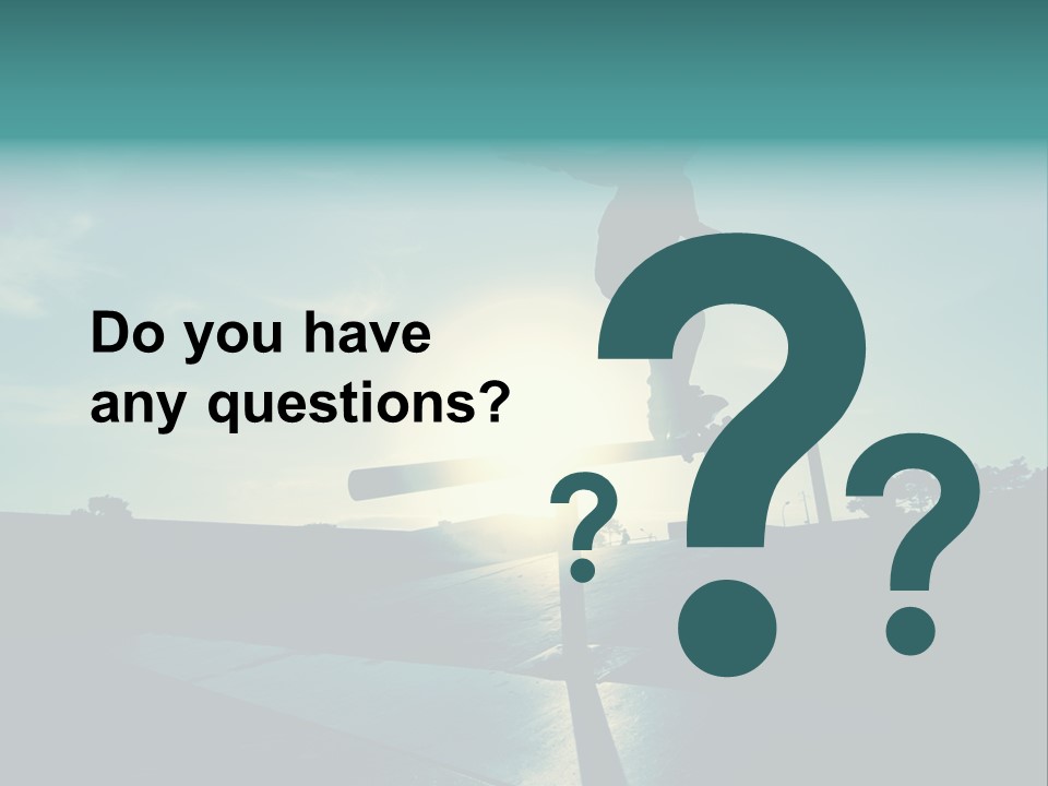 Skateboard Young Boy PowerPoint Template