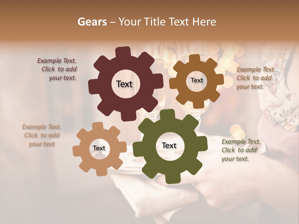 Plenty Restaurant Bottle PowerPoint Template