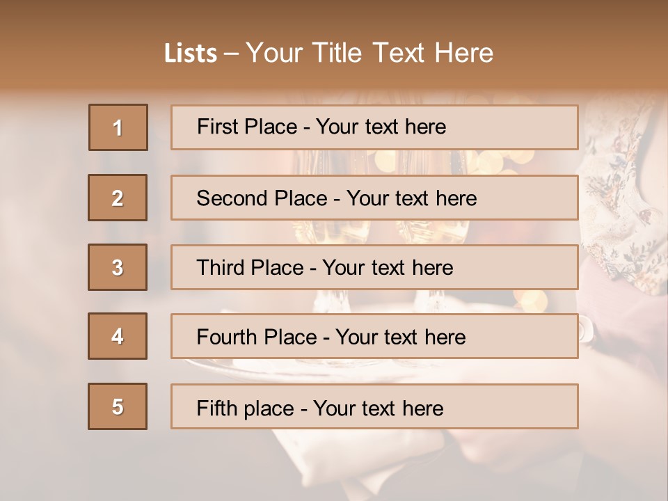 Plenty Restaurant Bottle PowerPoint Template