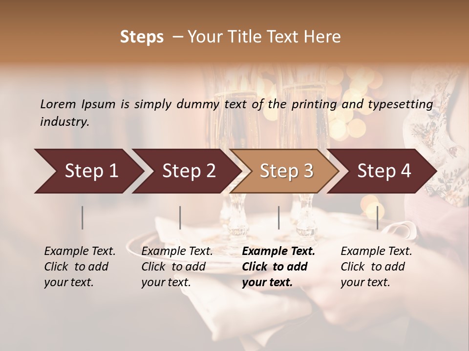 Plenty Restaurant Bottle PowerPoint Template