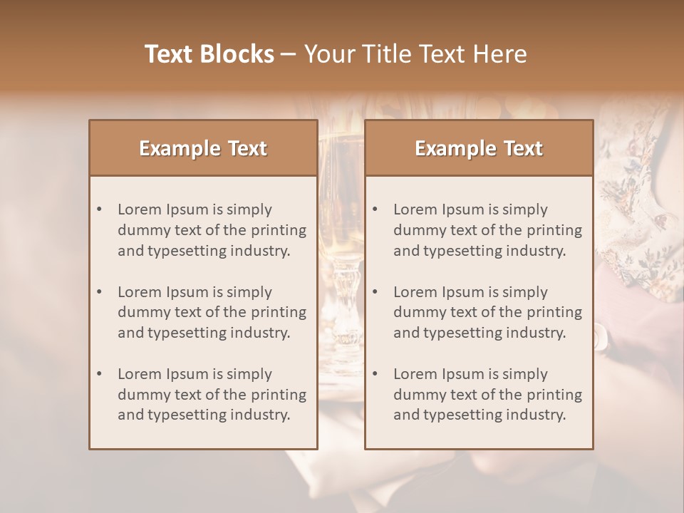 Plenty Restaurant Bottle PowerPoint Template