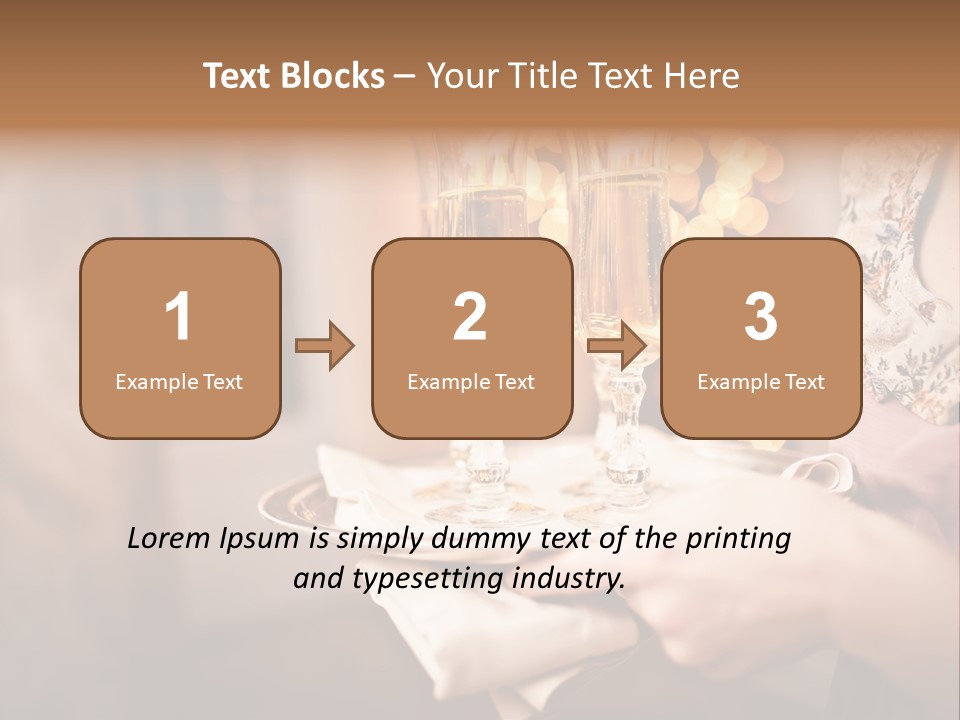 Plenty Restaurant Bottle PowerPoint Template