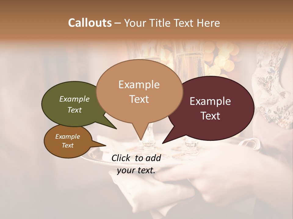 Plenty Restaurant Bottle PowerPoint Template