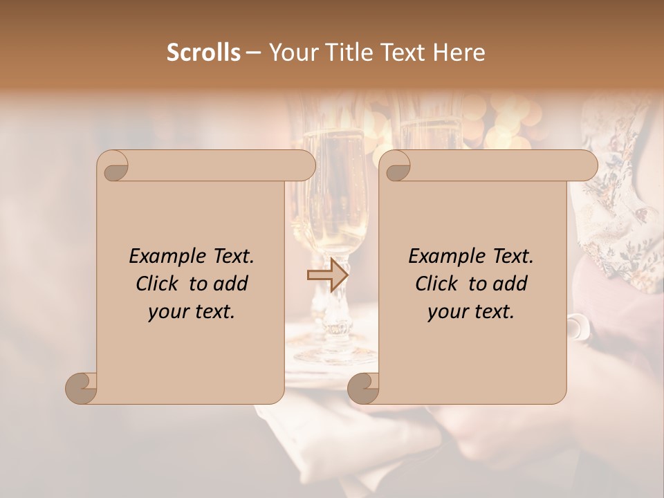 Plenty Restaurant Bottle PowerPoint Template