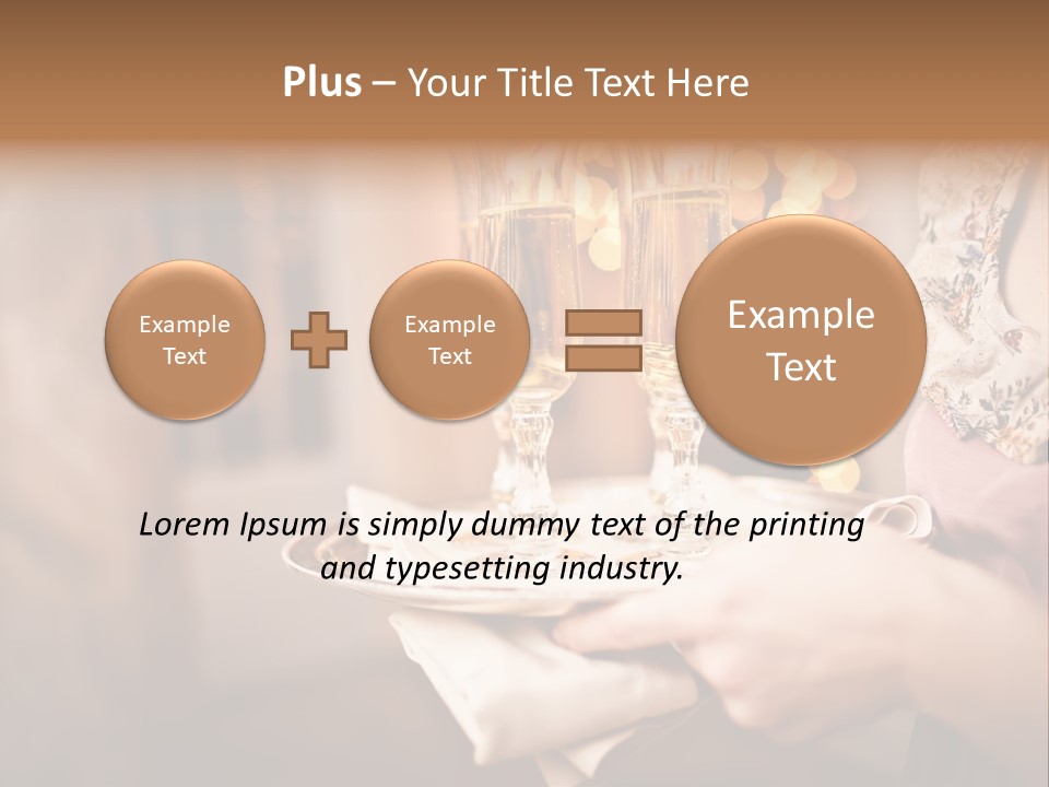 Plenty Restaurant Bottle PowerPoint Template