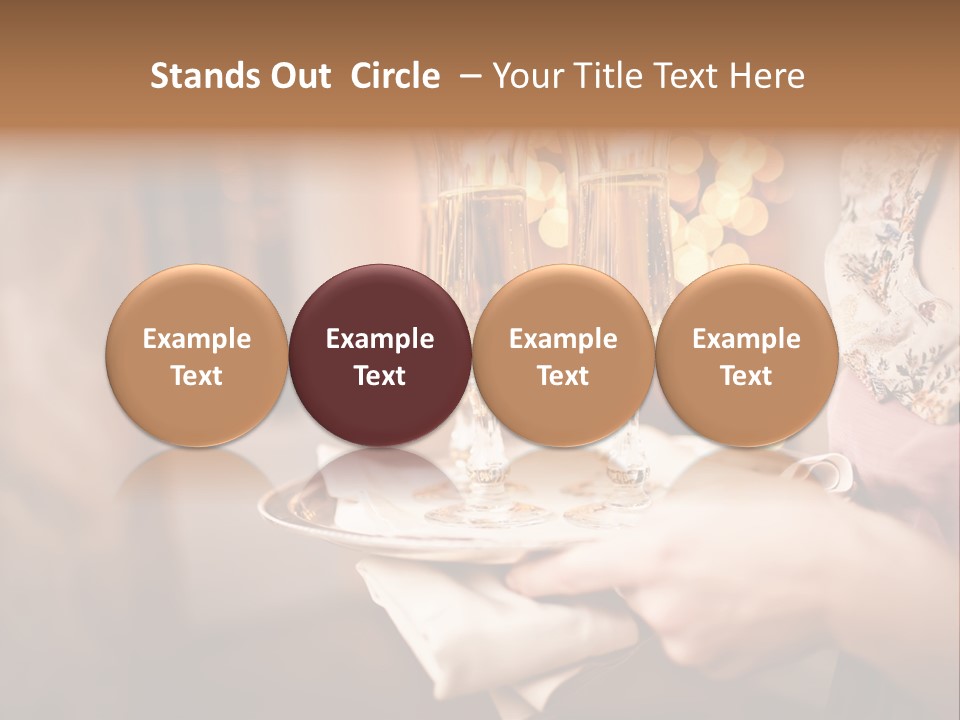 Plenty Restaurant Bottle PowerPoint Template