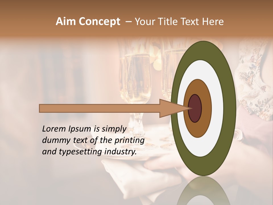 Plenty Restaurant Bottle PowerPoint Template