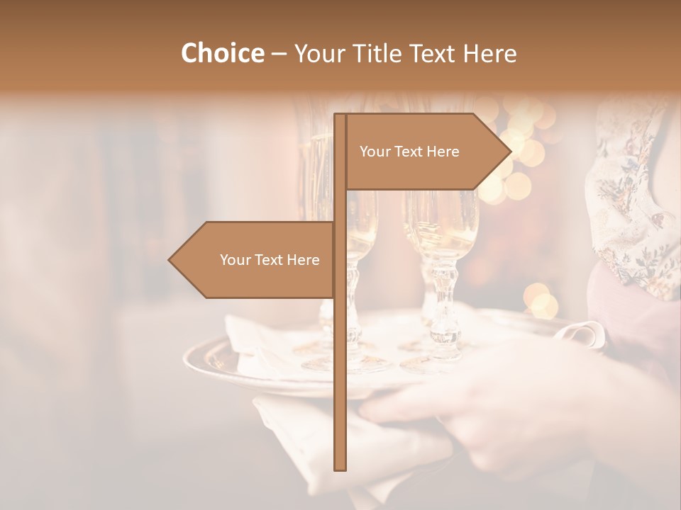 Plenty Restaurant Bottle PowerPoint Template