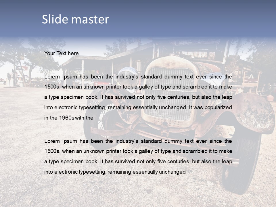 California Station Highway PowerPoint Template