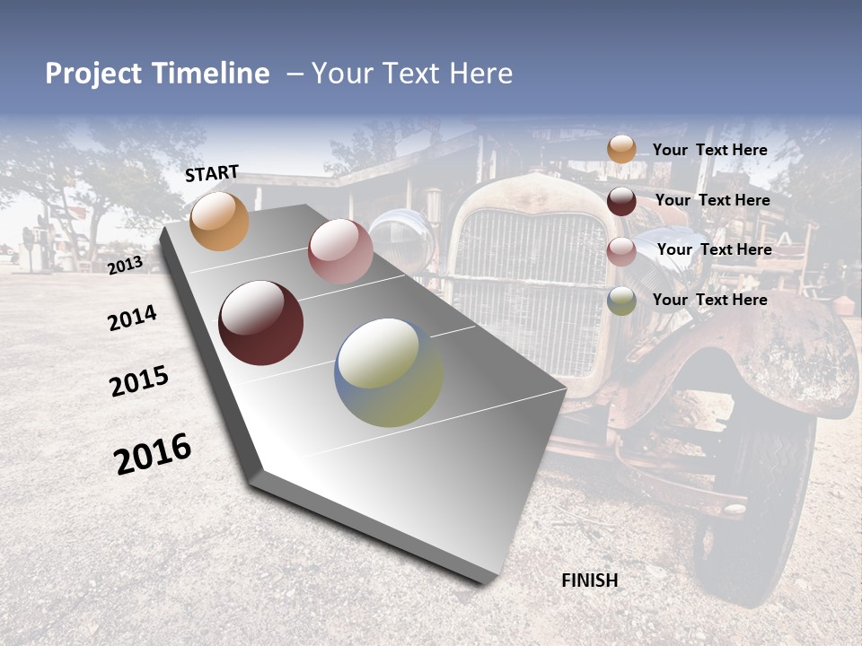 California Station Highway PowerPoint Template